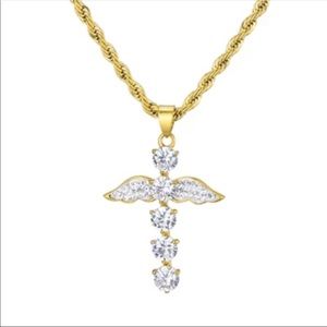 Angel Cross Wing Necklace